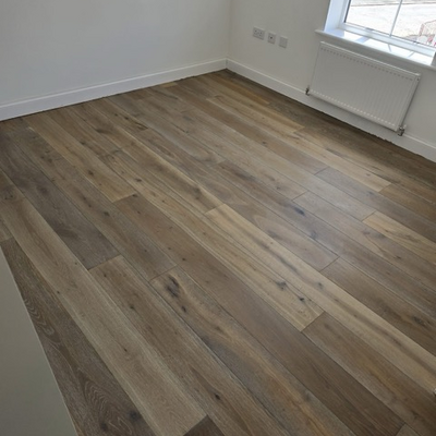 Oxford Engineered Real Wood Oak Smoked Grey Brushed Oiled